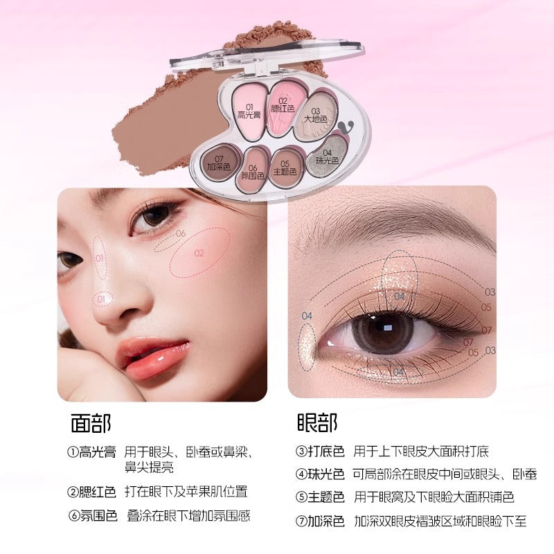 VEECCI 7-shade Eyeshadow Palette