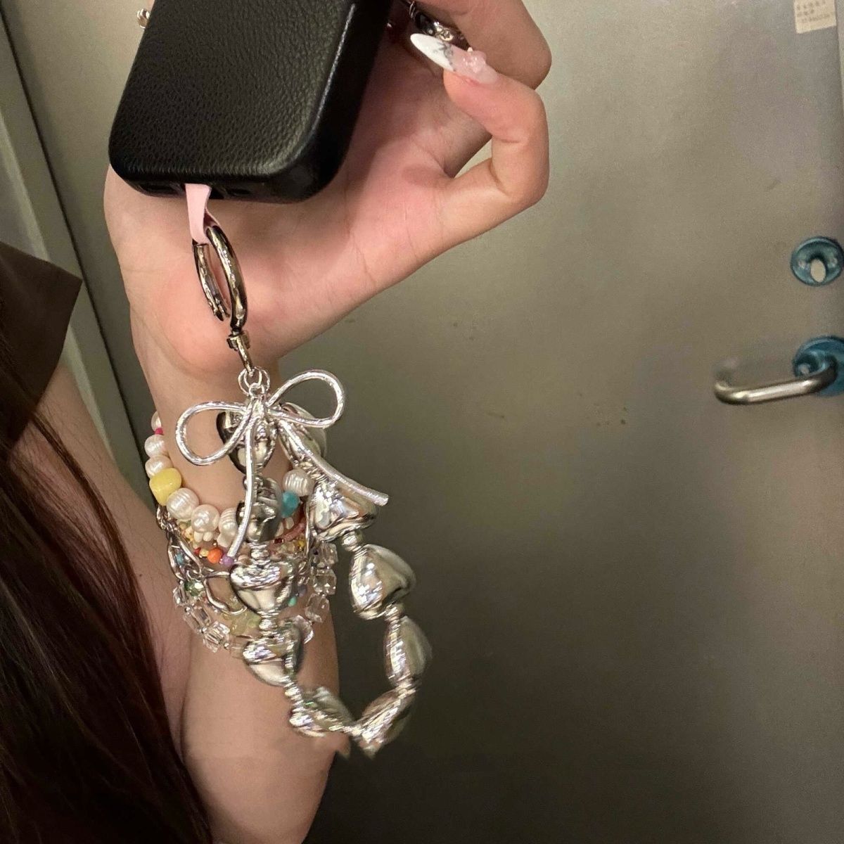Metal Heart Bag/ Phone Charm
