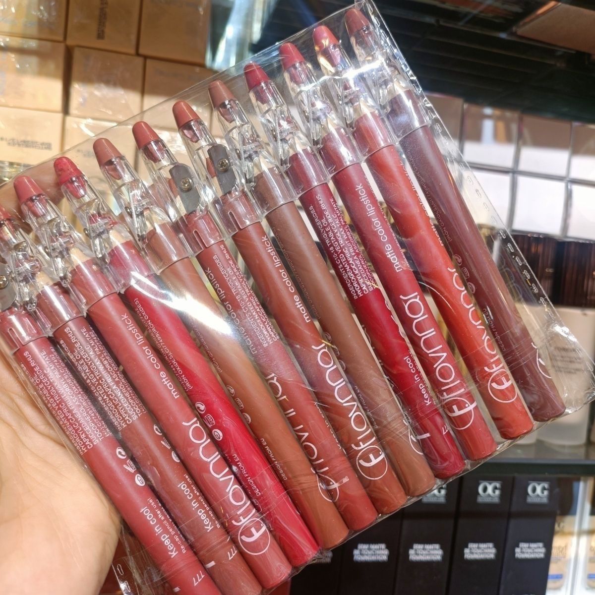 Flormar 12-shade Lip Liner Pack