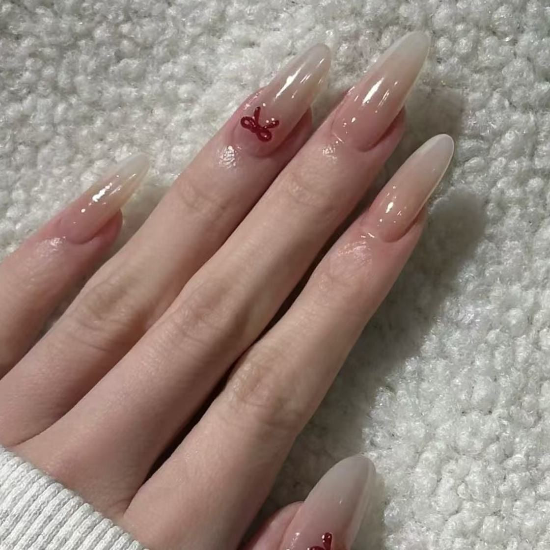 Nude Long Handmade Press Ons (2 styles)