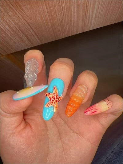 Island Girl Handmade Press On Nails