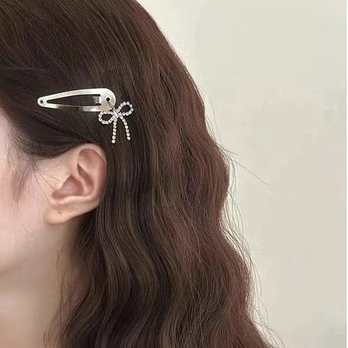 Y2k Metal Bow Hairclip