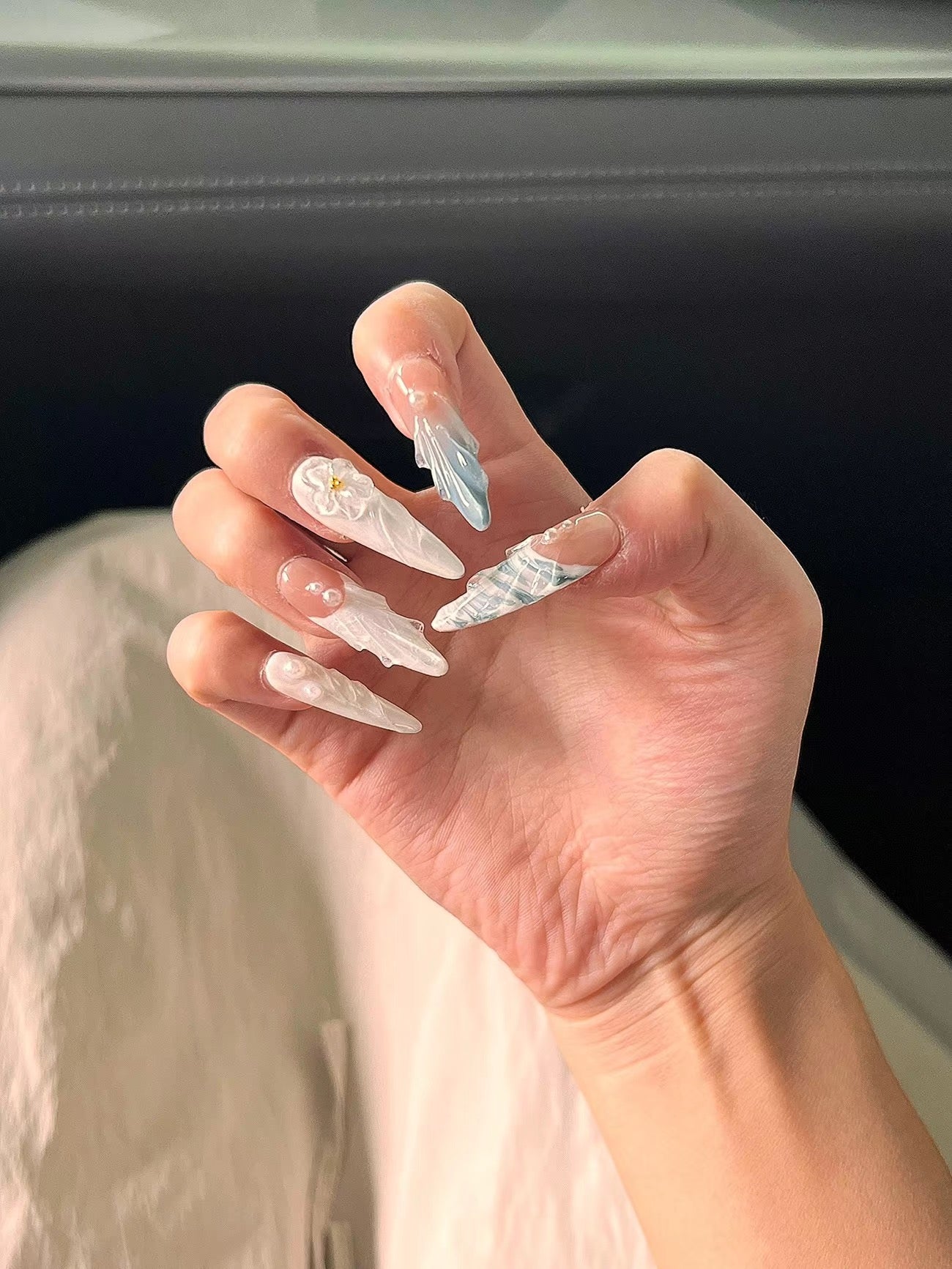 Sea Fairy Handmade Press On Nails