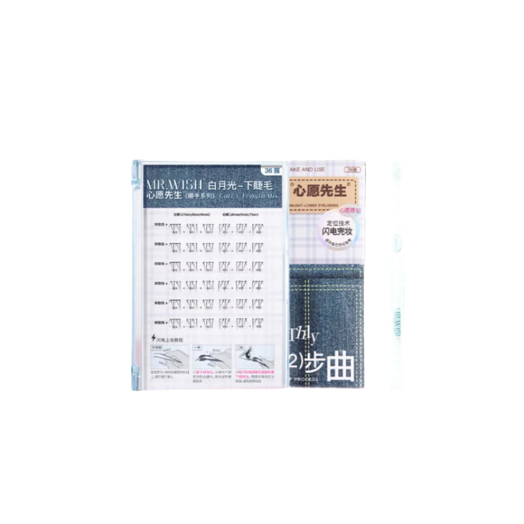 Mr. Wish White Moonlight Glue-Free Bottom Lashes