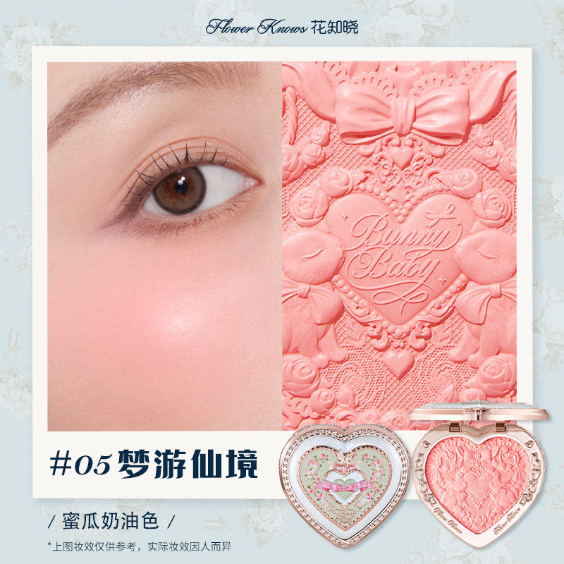 Bunny Garden Embossed Blush