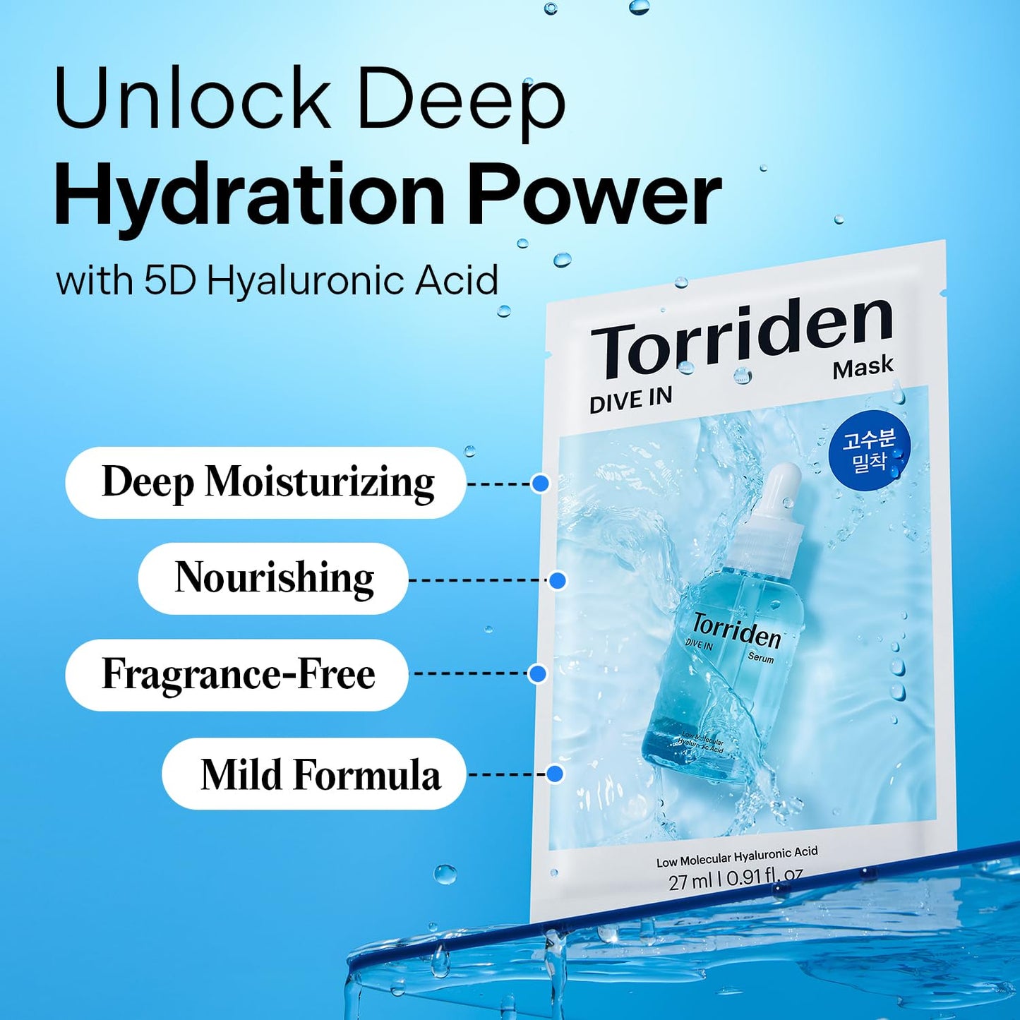 Torriden Dive-In Low Molecule Hyaluronic Acid Mask