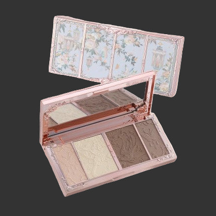 Butterfly Cloud Collar Embossed Highlight & Contour Palette