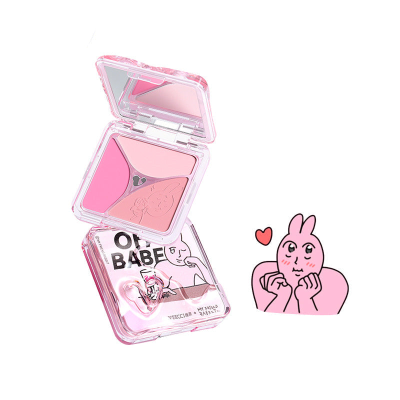 Veecci x My Friend Rabbit 3-shade Powder Blush Palette
