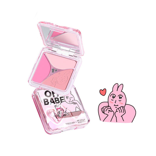 Veecci x My Friend Rabbit 3-shade Powder Blush Palette