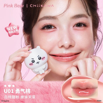 Pink Bear x Chiikawa Lip Gloss and Mud
