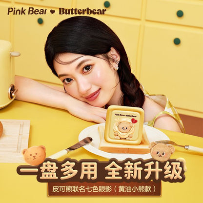 Pink Bear X Butterbear 7-Colours Eyeshadows Palette