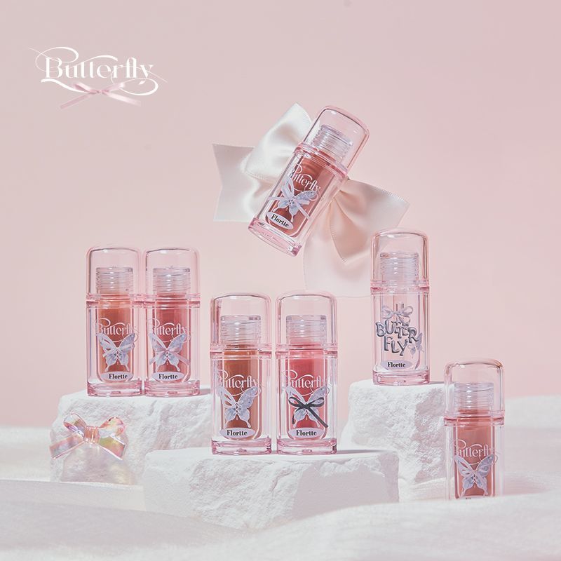 Flortte Pink Twin Butterfly Lip Serum