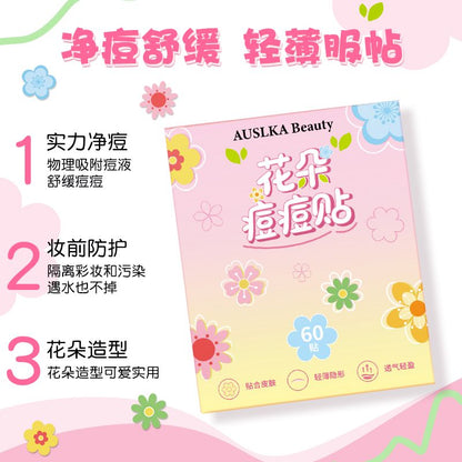 Auslka Flower Acne Patches