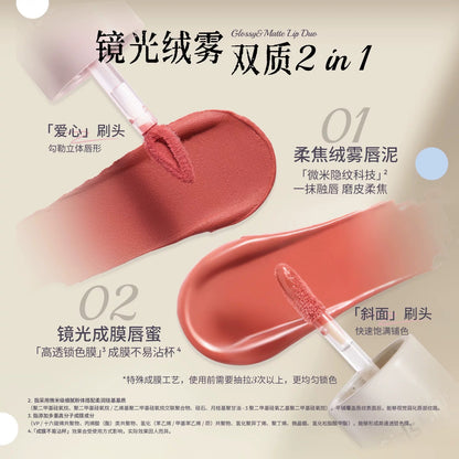 Girls Crush Polka Dot Dual-end Lip Gloss & Mud