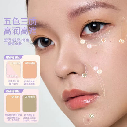 Girls Crush 5-color All-purpose Concealer Cream Palette