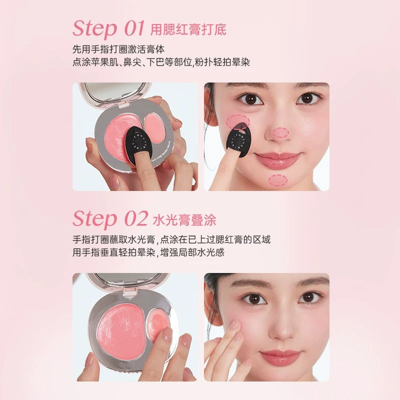 Forever Key Dual-toned Blush Cream Palette