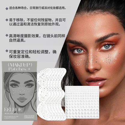 Glitter Freckle Stickers (set of 6)