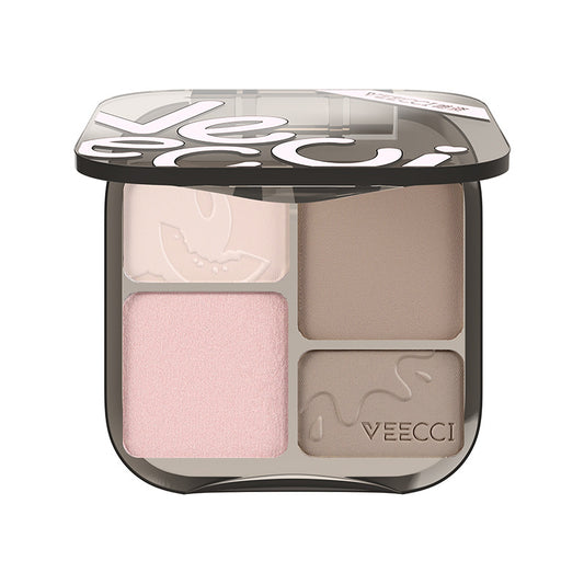 Veecci Matte Blush, Contour & Highlight Palette