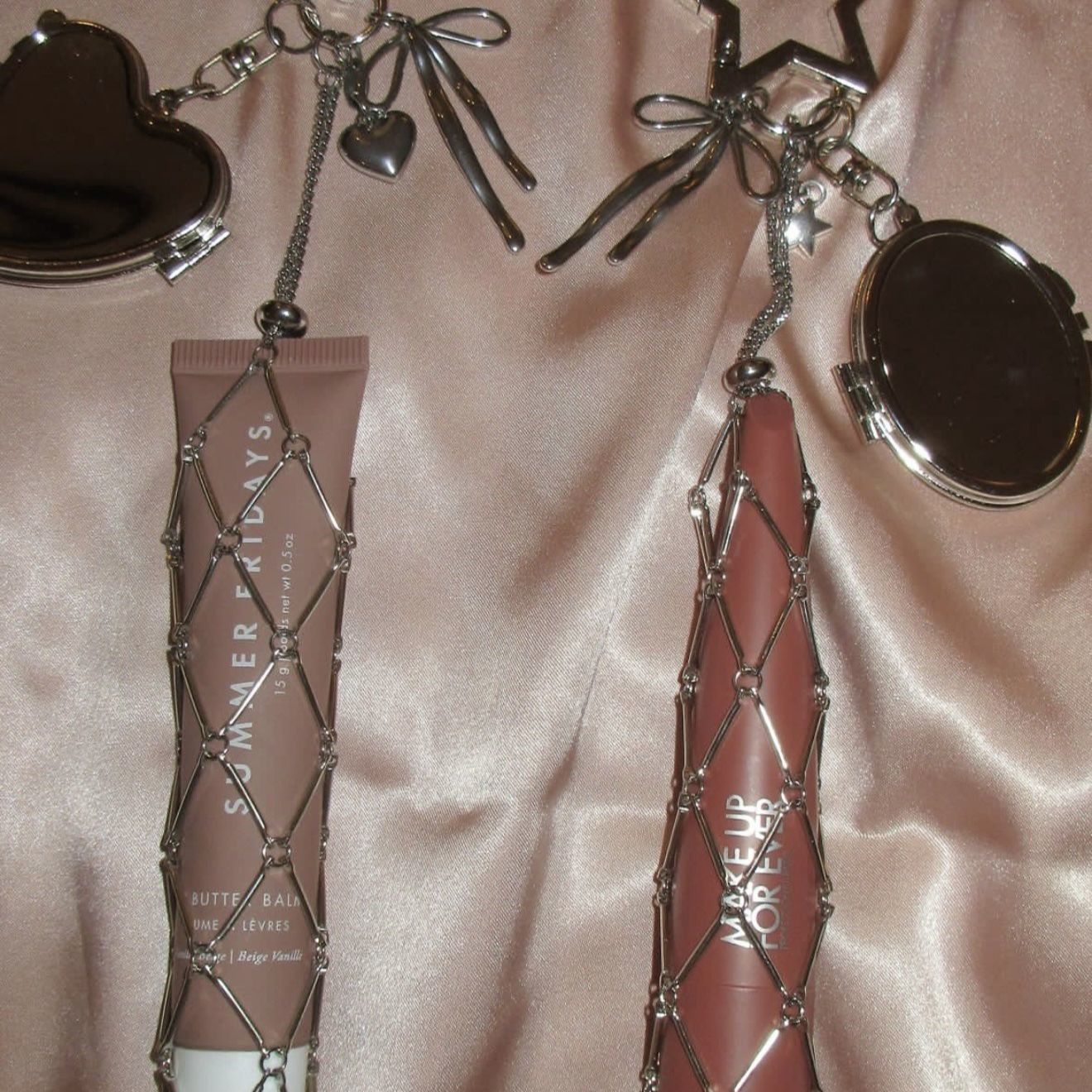 Mesh Lipstick Holder Charm