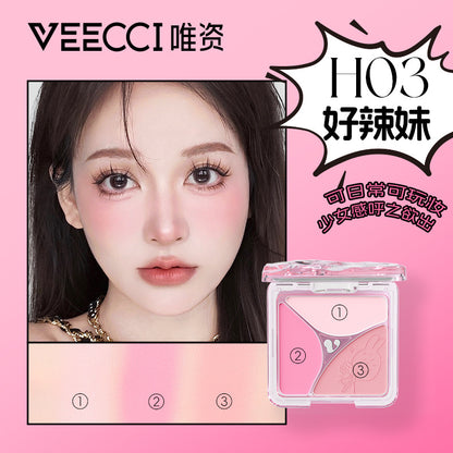 Veecci x My Friend Rabbit 3-shade Powder Blush Palette
