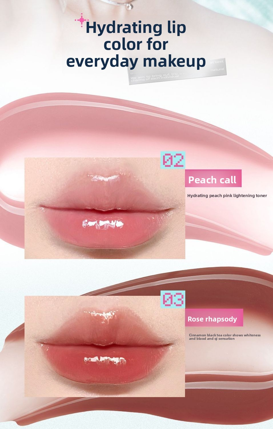 Little Ondine x Tamagotchi Water-Shine Lip Glaze