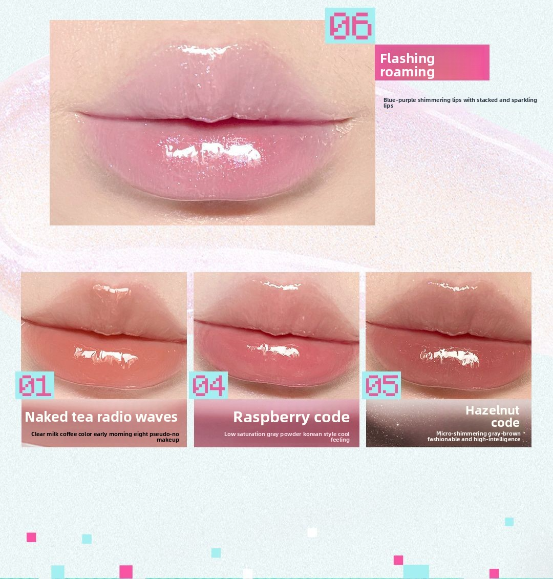 Little Ondine x Tamagotchi Water-Shine Lip Glaze