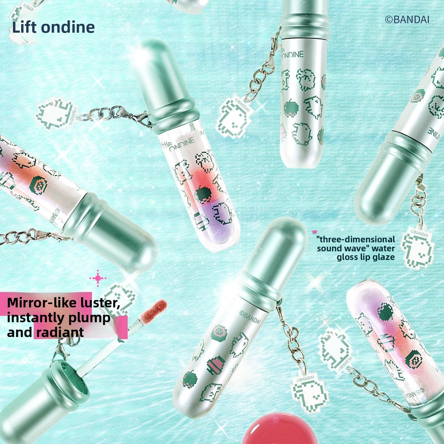 Little Ondine x Tamagotchi Water-Shine Lip Glaze