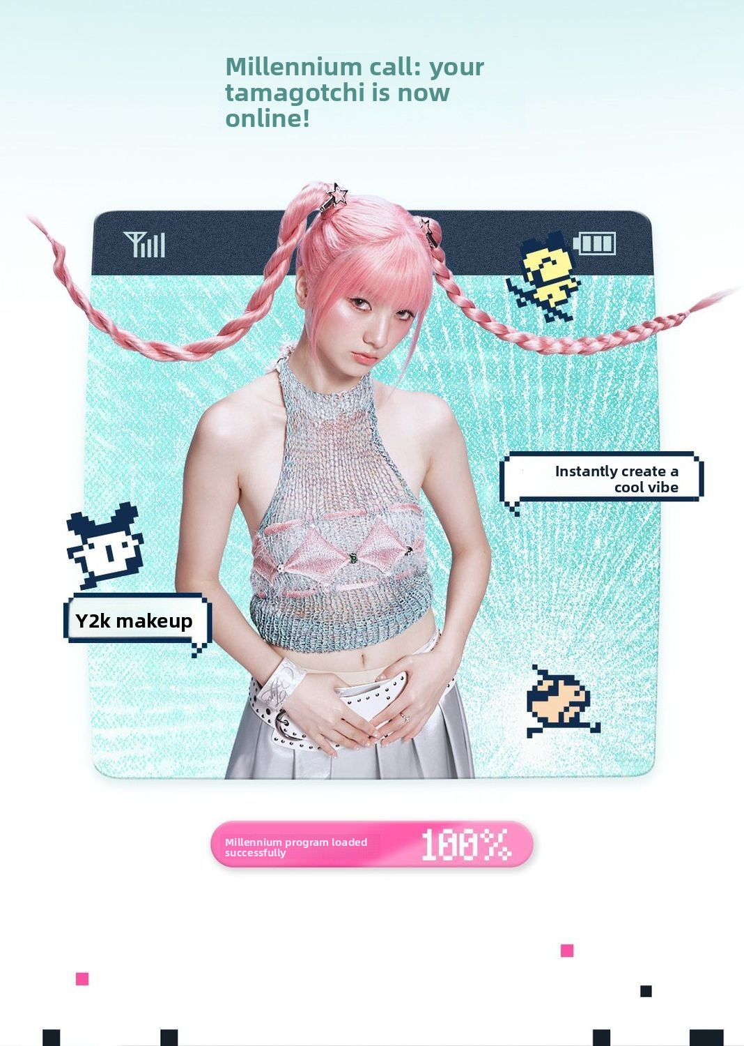 Little Ondine x Tamagotchi Dual-Ended Eyebrow Pencil