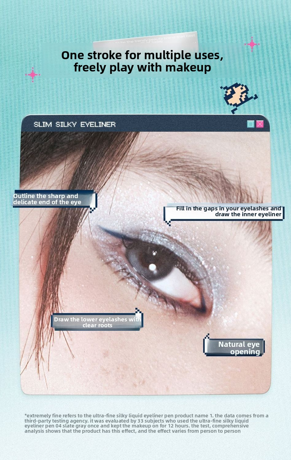 Little Ondine x Tamagotchi Ultra Fine Liquid Eyeliner