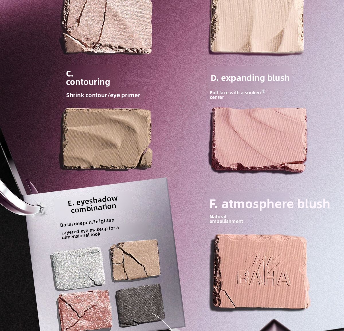 Insbaha Rebel Collection Eyeshadow & Blusher Makeup Palette