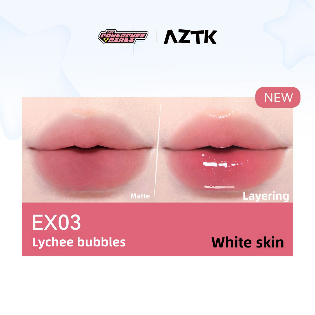 AZTK x Powerpuff Girls 2.0 Dual Ended Lipstick & Gloss