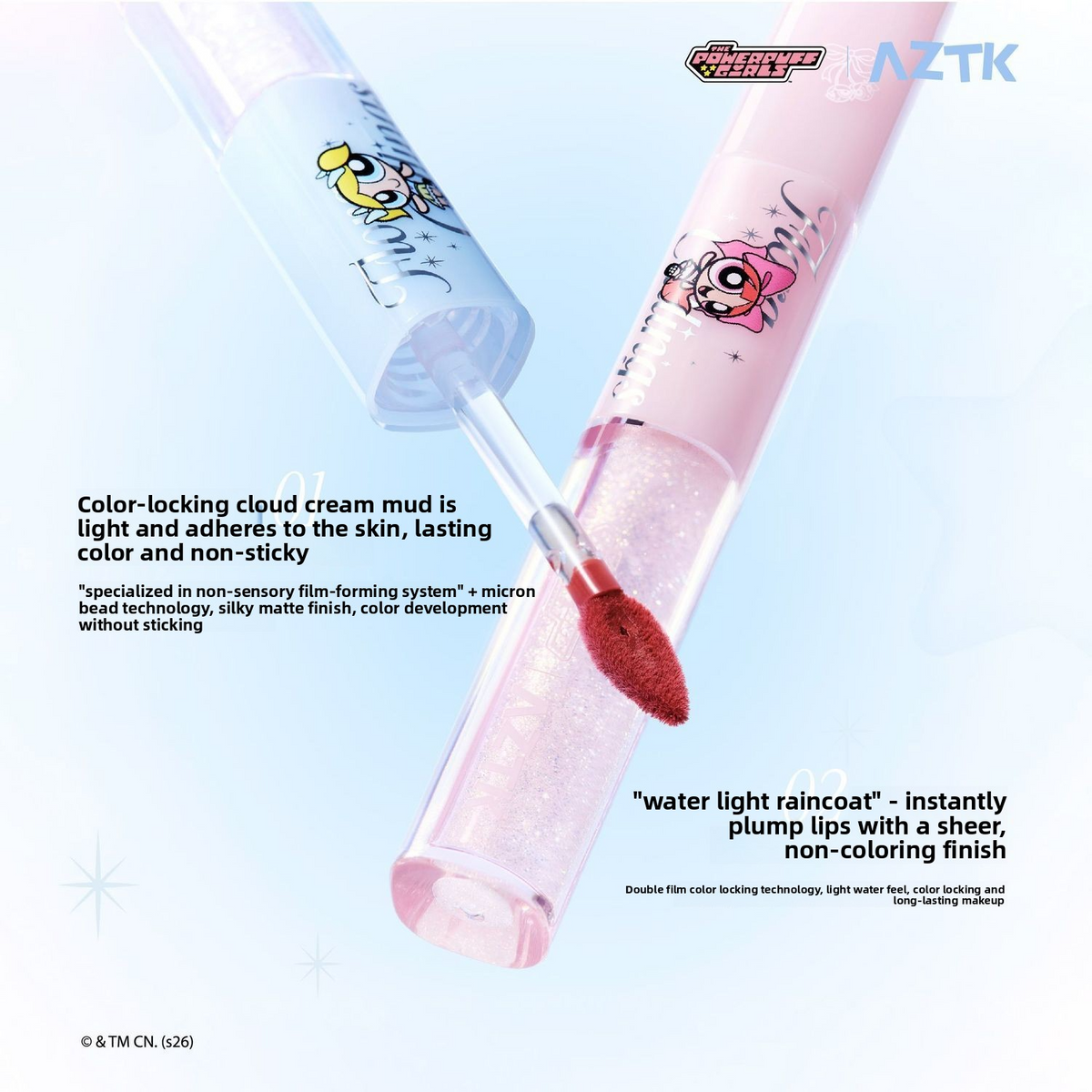 AZTK x Powerpuff Girls 2.0 Dual Ended Lipstick & Gloss