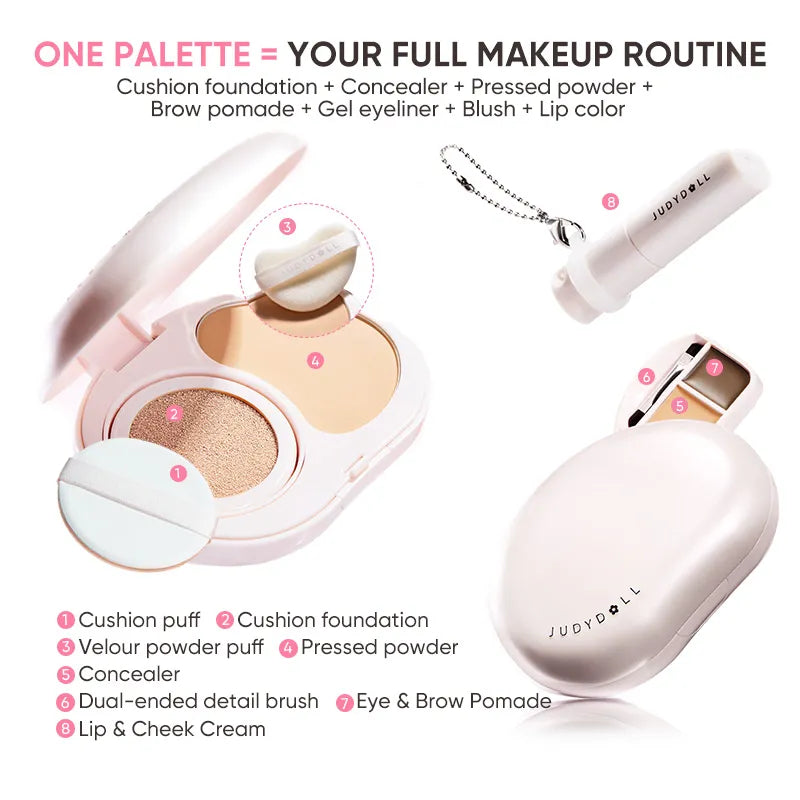 Judydoll 7-in-1 Portable Facial Palette
