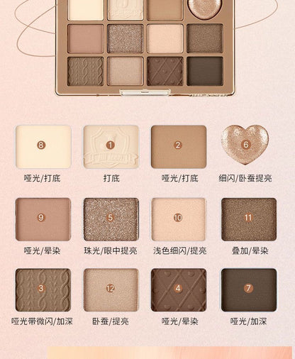 JILL LEEN 12-Color Eyeshadow Palette