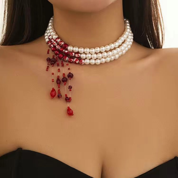 Blood-stained Pearl Necklace