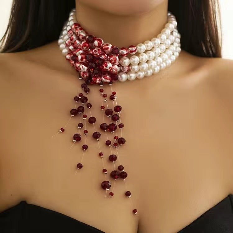 Blood-stained Pearl Necklace