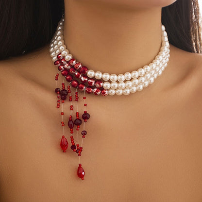 Blood-stained Pearl Necklace