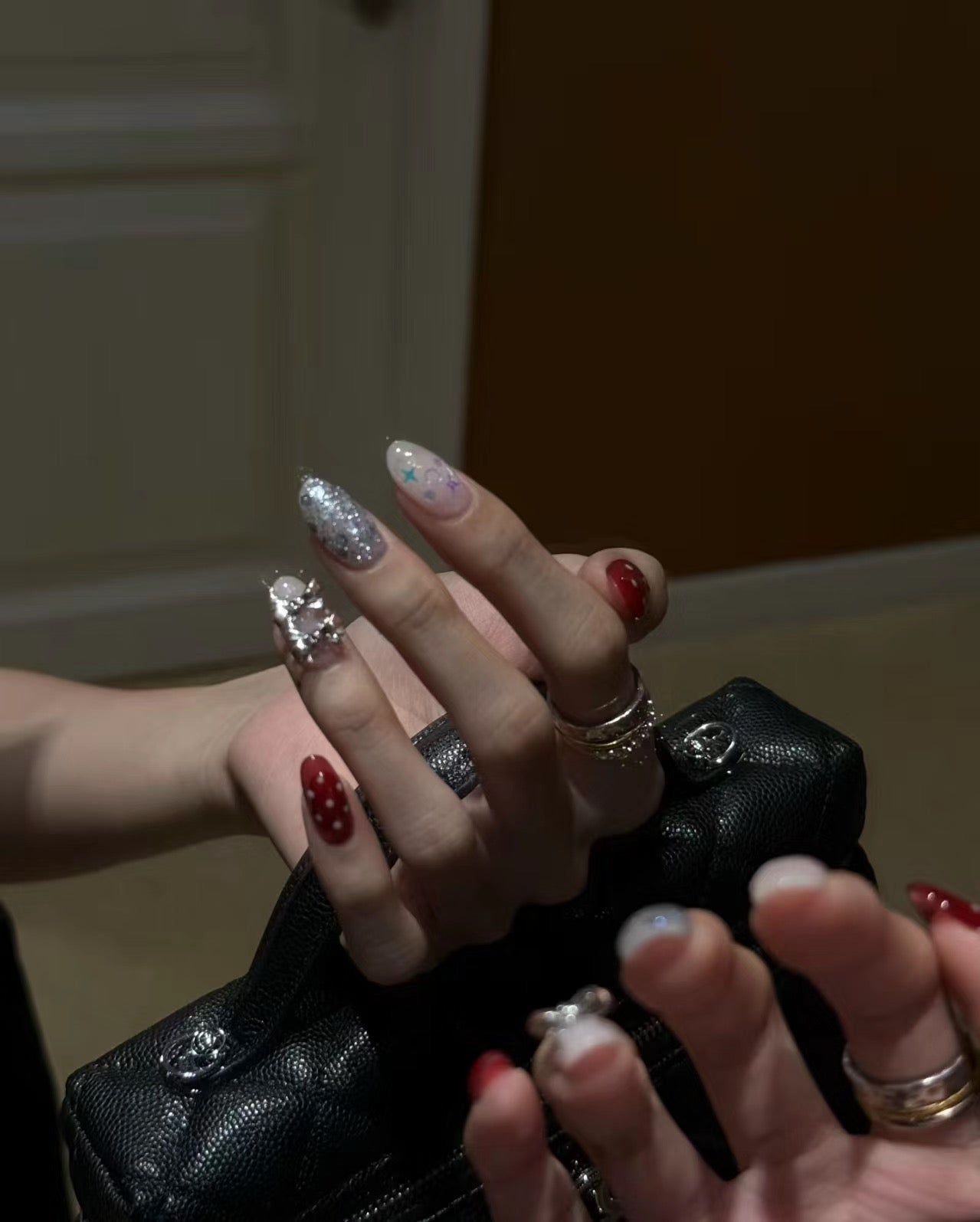 As seen on Jennie! Christmas Handmade Press On Nails