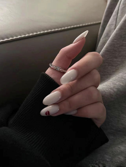 Goodbye Kiss Handmade Press On Nails