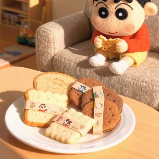 GUOXIAONIU × Crayon Shinchan Bakery Puff Set