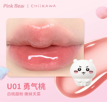 Pink Bear x Chiikawa Lip Gloss and Mud