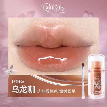 Flortte Pink Twin Butterfly Lip Serum