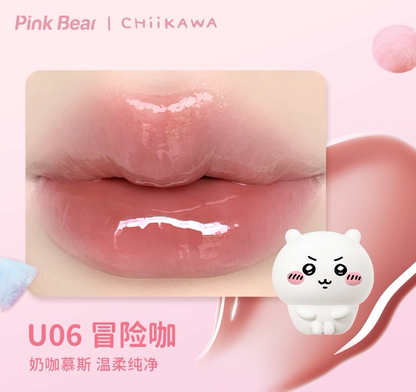 Pink Bear x Chiikawa Lip Gloss and Mud