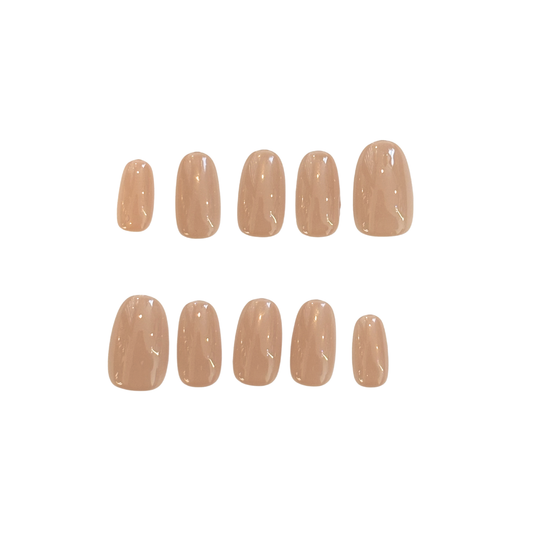 'Nudest Nude' Handmade Press On Nails