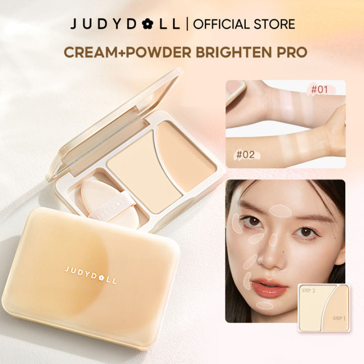 Judydoll Dual Highlighter Cream and Powder Palette