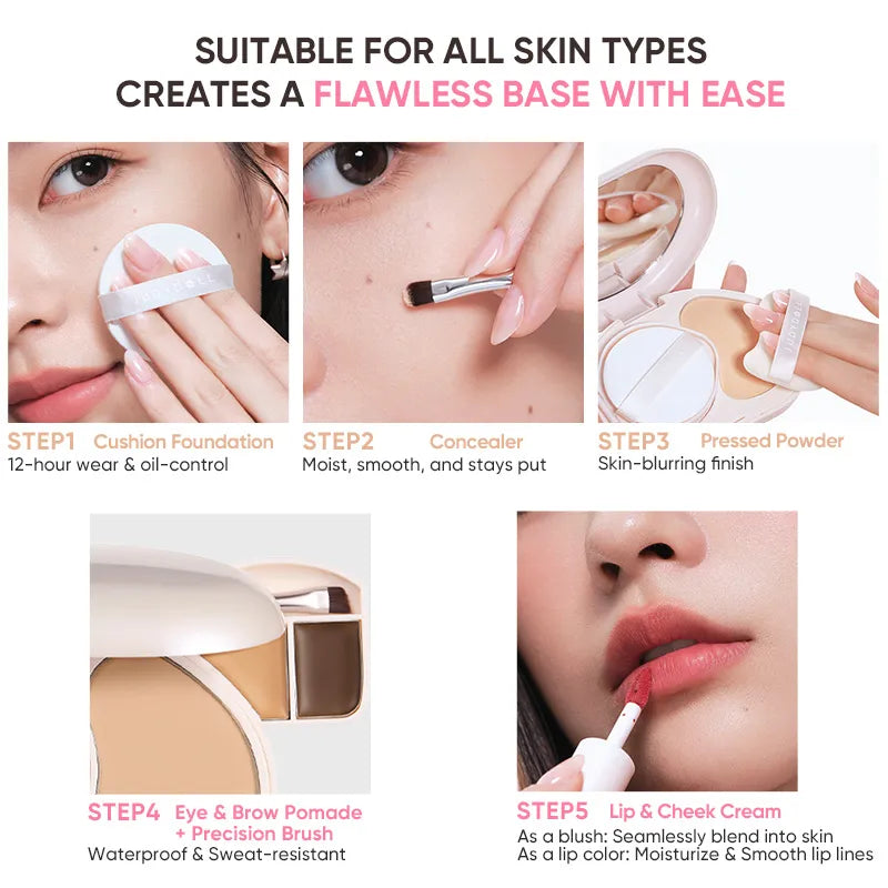 Judydoll 7-in-1 Portable Facial Palette