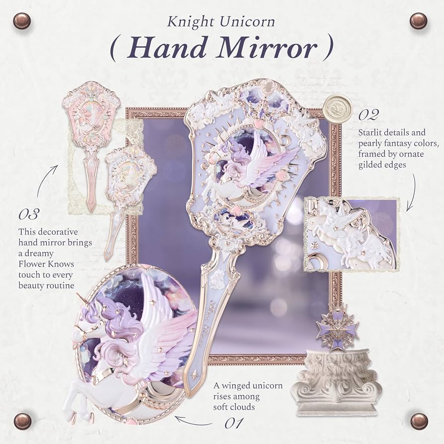Knight Unicorn Hand Mirror