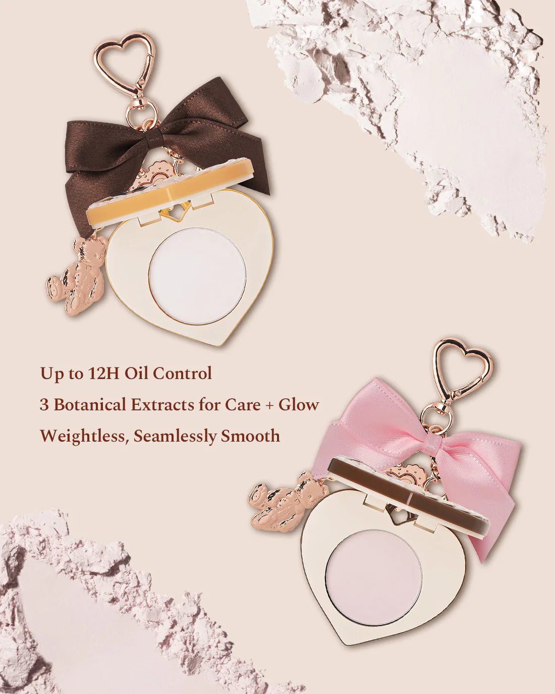 Sweet Bear Mini Pressed Powder Bag Charm