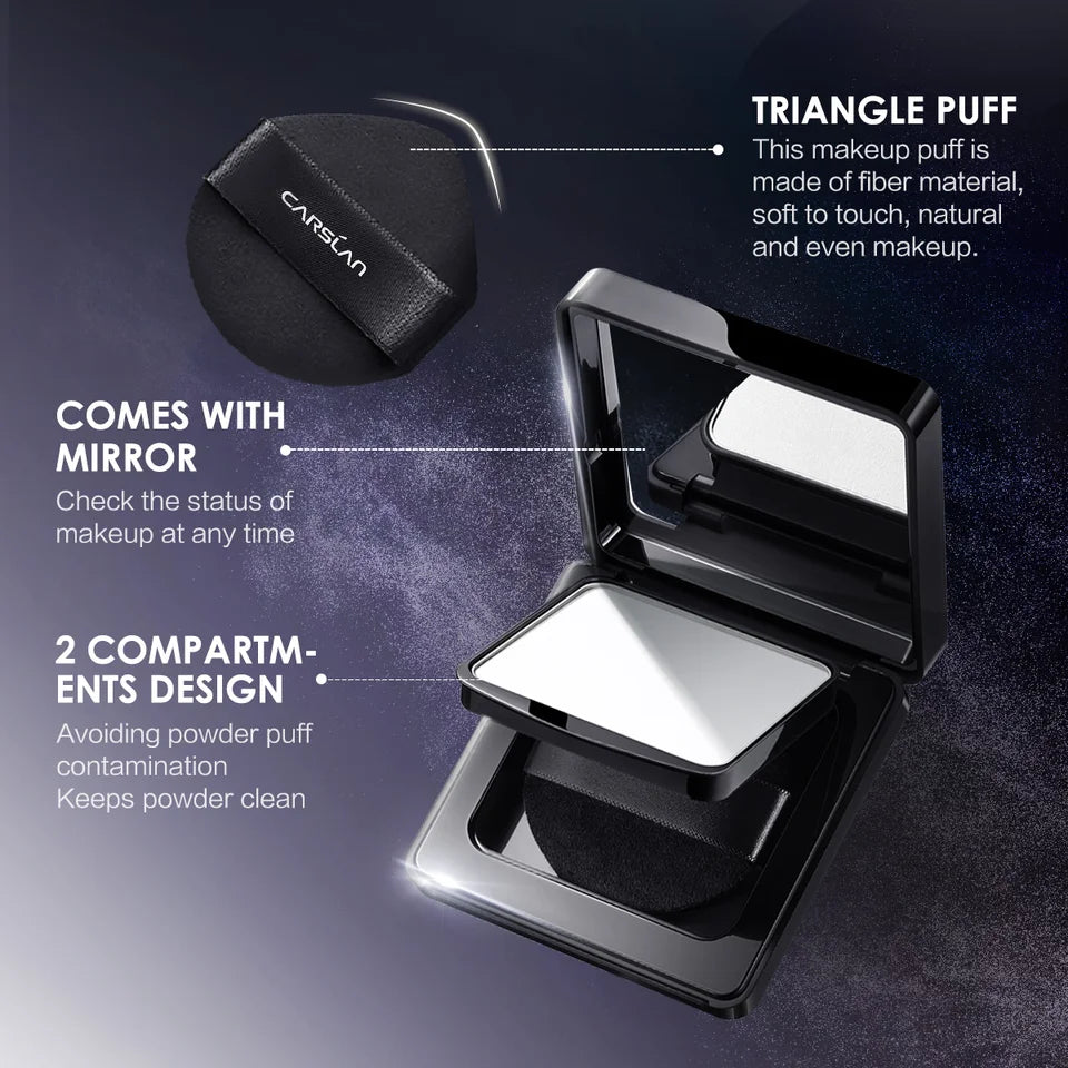 Carslan Black Magnet Pressed Powder Compact 8g