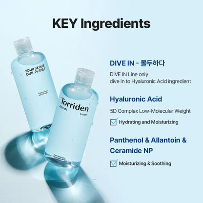 Torriden Dive-in Low Molecular Hyaluronic Acid Toner 300ml